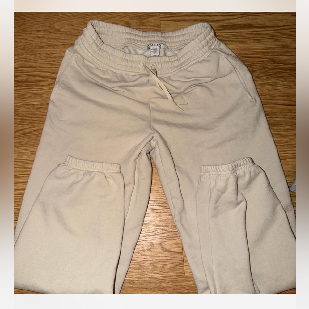 Athleta Cream Joggers